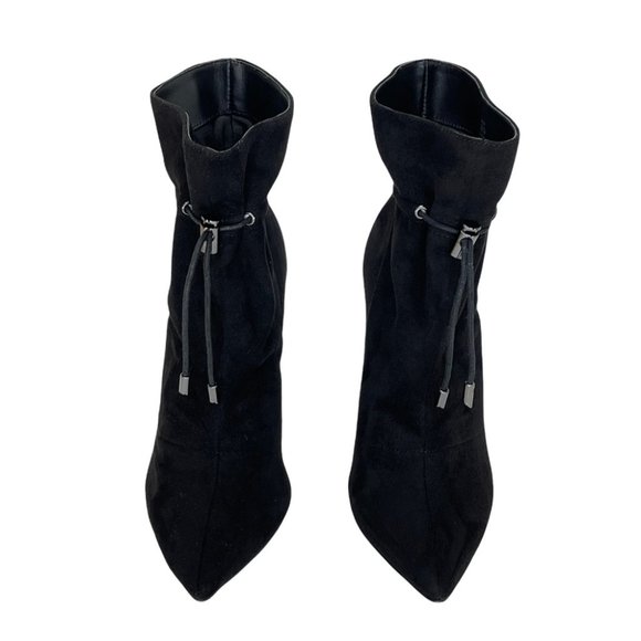 Jessica Simpson Kimele Black Microfiber Suede Womens Bootoes Size 6M - Picture 5 of 11